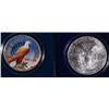 Image 2 : 1922 PEACE DOLLAR COLORIZED & 1999 ASE COLORIZED BOX/COA