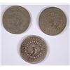 Image 2 : 3 - 1866 RAYS SHIELD NICKELS 1-VG, 1-G, 1-AG ACID DATE