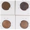 Image 2 : 4 - 2 CENT PIECES: 1869 FINE, 1870 VG, 1865 XF CORRODED, 1864 VG