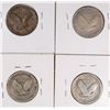 Image 2 : 4 STANDING LIBERTY QUARTERS: 1929 VG, 1926 G, 1918-S FINE, 1918 FINE