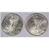 Image 1 : 1995 & 2014 AMERICAN SILVER EAGLES BU