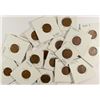 Image 1 : 18 LINCOLN CENTS CIRC.: 3-1909, 1-1909 VDB, 1911-D, 4-1912-D, 4-1913-D, 1923-S,