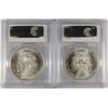Image 2 : 2003 & 2004 AMERICAN SILVER EAGLES, PCGS MS-69