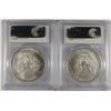 Image 2 : 2005 & 2006 AMERICAN SILVER EAGLES, PCGS MS-69