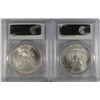Image 2 : 2006 & 2007 AMERICAN SILVER EAGLES, PCGS MS-69