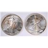 Image 1 : ( 2 ) UNC 1991 AMERICAN SILVER EAGLES