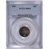 Image 1 : 1907 BARBER DIME, PCGS MS-64 nice!