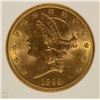 Image 2 : 1893-S $20.00 GOLD LIBERTY, CCGS MS-64  SCARCE DATE