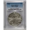 Image 1 : 2003 AMERICAN SILVER EAGLE, PCGS MS-70! PERFECT!