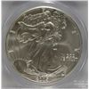 Image 2 : 2005 AMERICAN SILVER EAGLE, PCGS MS-70 RARE LISTS IN PCGS PRICE GUIDE AT $700.00