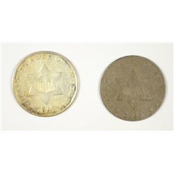 1852 & 1853 THREE CENT SILVER'S