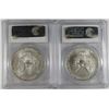 Image 2 : 2004 & 2005 AMERICAN SILVER EAGLES, PCGS MS-69