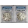 Image 1 : 2005 & 2006 AMERICAN SILVER EAGLES, PCGS MS-69