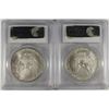 Image 2 : 2005 & 2006 AMERICAN SILVER EAGLES, PCGS MS-69