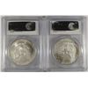 Image 2 : 2006 & 2007 AMERICAN SILVER EAGLES, PCGS MS-69