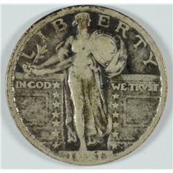 1921 STANDING LIBERTY QUARTER, FINE  KEY!