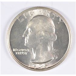 1935-S WASHINGTON QUARTER MS-65+ SUPERB