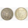 Image 2 : MORGAN SILVER DOLLARS: 1879 XF & 1888 AU