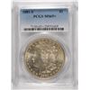 Image 1 : 1881-S MORGAN SILVER DOLLAR, PCGS MS-65+  BLAST WHITE!