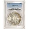 Image 1 : 1896 MORGAN SILVER DOLLAR, PCGS MS-65  GORGEOUS!