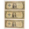Image 1 : (3) 1928 $1 SILVER CERTIFICATE'S (FUNNY BACKS)