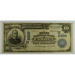 1902 $10 NATIONAL (CAMDEN,OH) #8300-HOLES