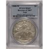 Image 1 : 2008-W (REV OF 07) SILVER AMERICAN EAGLE PCGS MS-69 (RARE MODERN COIN)