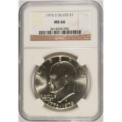 1976-S SILVER IKE DOLLAR NGC MS-66