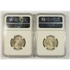 Image 2 : 1934 WASHINGTON QUARTER NGC AU-58 & 1939 WASHINGTON QUARTER NGC MS-62