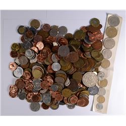 3 1/2 POUNDS of UNSEARCHED FOREIGN COINS