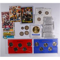 Collectors Lot; 20-Bottles Silver Flakes, 1909 PD&S Barber Qtrs, 1855 Half Dime,