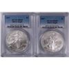 Image 1 : 2 -2007 AMERICAN SILVER EAGLES PCGS MS69