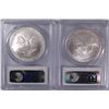 Image 2 : 2 -2007 AMERICAN SILVER EAGLES PCGS MS69