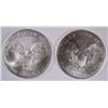 Image 2 : 2010 & 2015 AMERICAN SILVER EAGLES, GEM BU