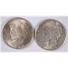 Image 1 : 2 - PEACE DOLLARS; 1925 BU & 1926-S AU