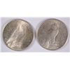Image 2 : 2 - PEACE DOLLARS; 1925 BU & 1926-S AU