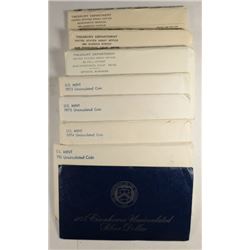 U S MINT SETS ORIGINAL ENV. 1965 SMS, 1968, '71,  2-'73, '74, '81,'74 IKE SILVER