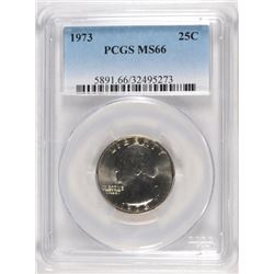 1973 WASHINGTON QUARTER, PCGS MS-66