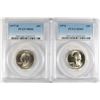 Image 1 : ( 2 ) PCGS GRADED WASHINGTON QUARTERS: 1974 MS-65 & 1977-D MS-66