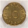 Image 3 : 1954 SAARLAND 10 FRANKEN, PCGS MS-66 RARE!!