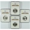 Image 1 : 4 1948-S WASHINGTON QUARTERS NGC MS-65