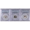 Image 1 : 3 PCGS GRADED ROOSEVELT DIMES: 1949-D MS-66, 1951-S MS-66 & 1951-S MS-66 FB