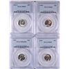 Image 1 : 4-PCGS GRADED ROOSEVELT DIMES: 1951-S MS-65, 52, MS-65, 52 MS-65 FB & 52 MS-66