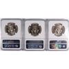 Image 2 : LOT OF ( 3 ) 1987 KENNEDY HALF DOLLARS, NGC MS-66