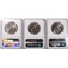 Image 2 : LOT OF ( 3 ) 1988 KENNEDY HALF DOLLARS, NGC MS-6  6