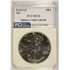 Image 1 : 1990 AMERICAN SILVER EAGLE, PCI MS-70 RARE!!