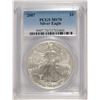 Image 1 : 2007 AMERICAN SILVER EAGLE, PCGS MS-70 PERFECT!