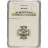 Image 1 : 1944-D MERCURY DIME NGC MS-66 FB
