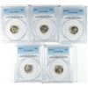 Image 1 : (5) ROOSEVELT DIMES PCGS GRADED (69-D, 72, 73, 75-D, 84)