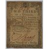 Image 1 : 1776 TWO THIRDS OF A DOLLAR CONTINENTAL CURRENCY  VF